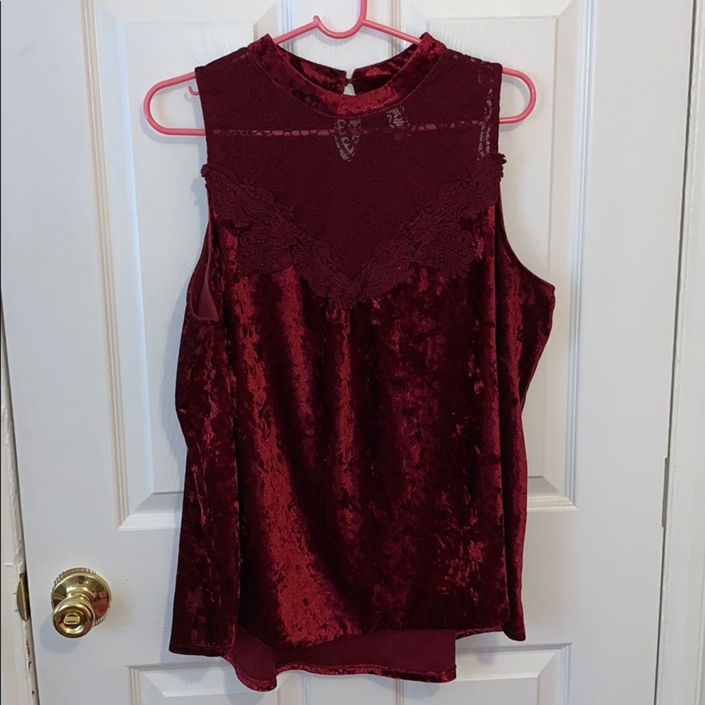 Velvet Lace Blouse